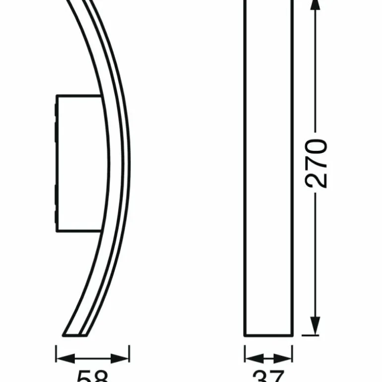 Applique murale d'extérieur LEDVANCE ENDURA Gris, 1 lumière