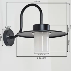 Applique murale d'extérieur Gstaad, 1 lumière