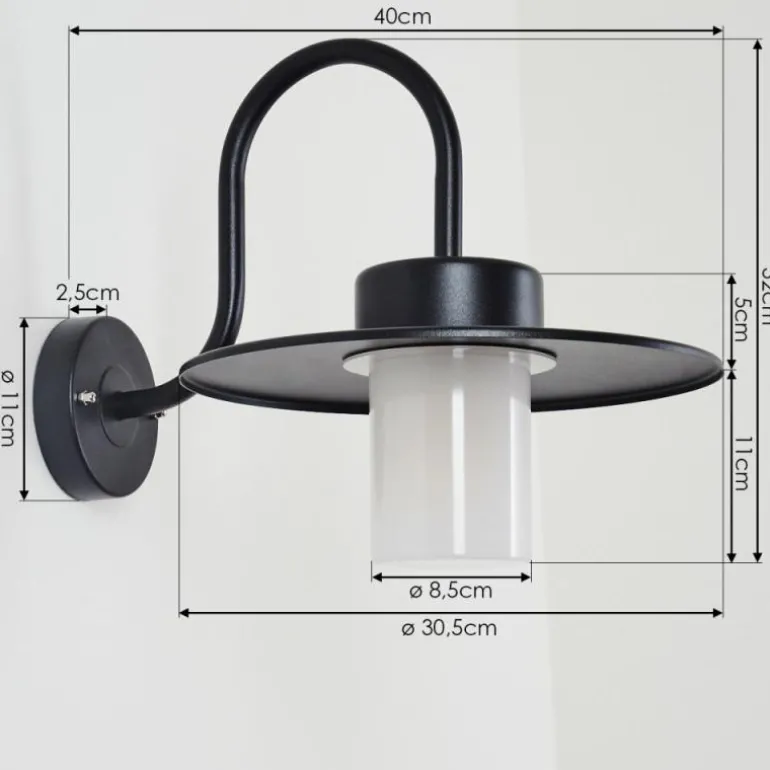 Applique murale d'extérieur Gstaad, 1 lumière