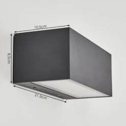 Applique murale d'extérieur Spidern LED Anthracite, 1 lumière, Changeur de couleurs