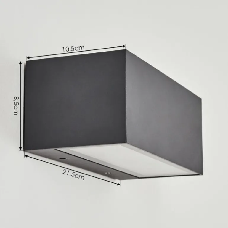 Applique murale d'extérieur Spidern LED Anthracite, 1 lumière, Changeur de couleurs