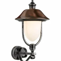 Applique murale d'extérieur LCD Nabburg LED Cuivre, Noir, 1 lumière