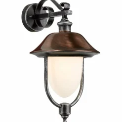 Applique murale d'extérieur LCD Nabburg LED Cuivre, Noir, 1 lumière