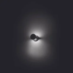 Applique murale d'extérieur LCD Tannfeld LED Noir, 2 lumières