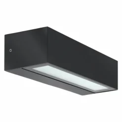 Applique murale d'extérieur LCD Luisenfels LED Noir, 2 lumières