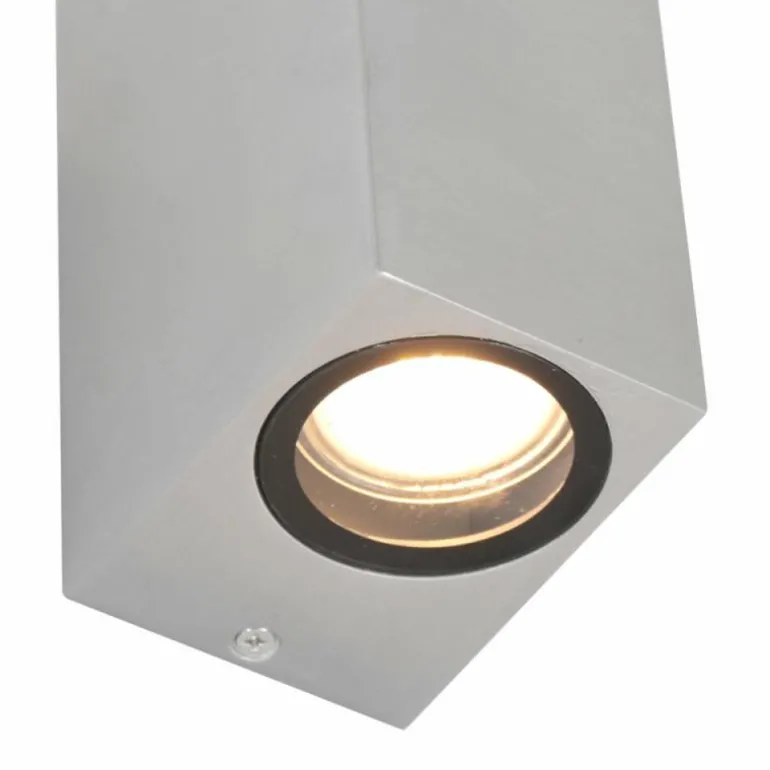 Applique murale d'extérieur Steinhauer Acier inoxydable, 2 lumières