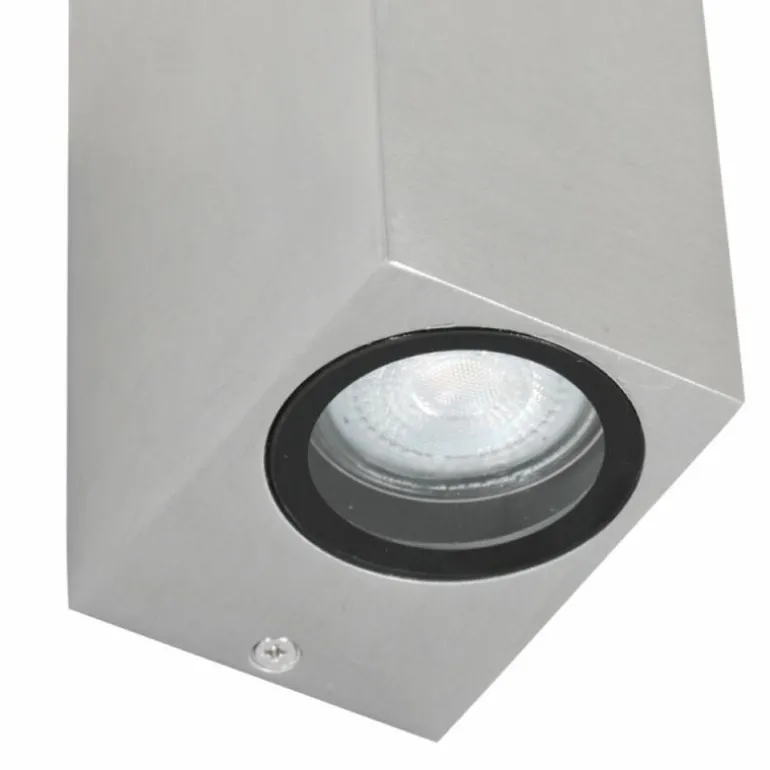 Applique murale d'extérieur Steinhauer Acier inoxydable, 2 lumières