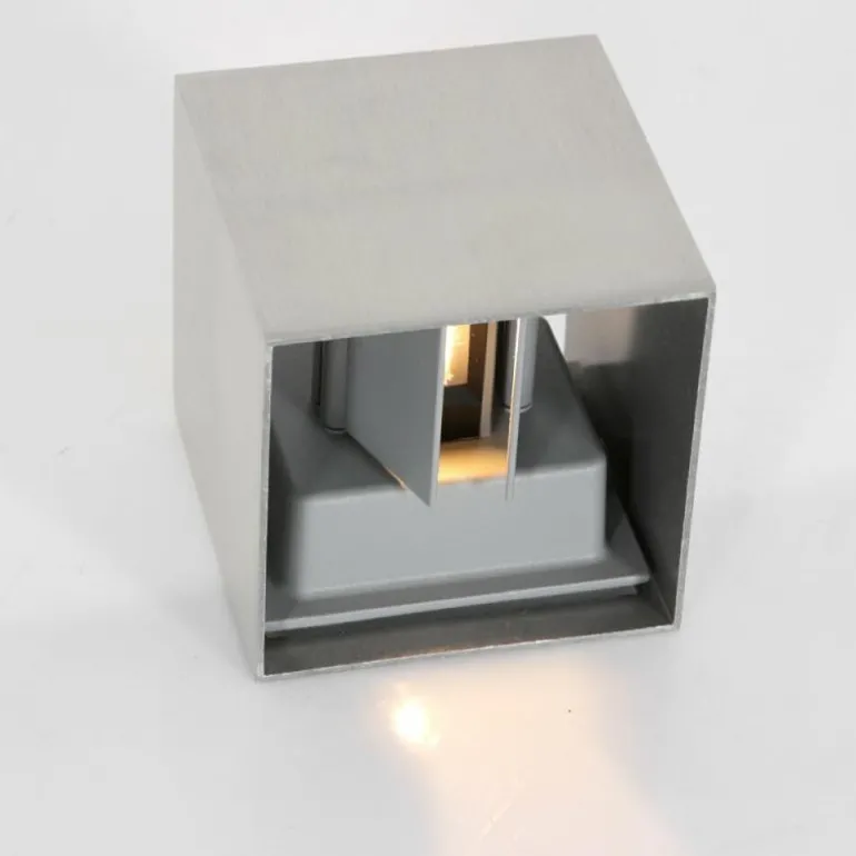 Applique murale d'extérieur Steinhauer Muro LED Acier inoxydable, 2 lumières