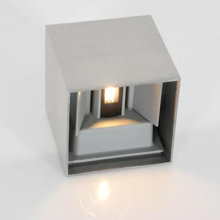 Applique murale d'extérieur Steinhauer Muro LED Acier inoxydable, 2 lumières