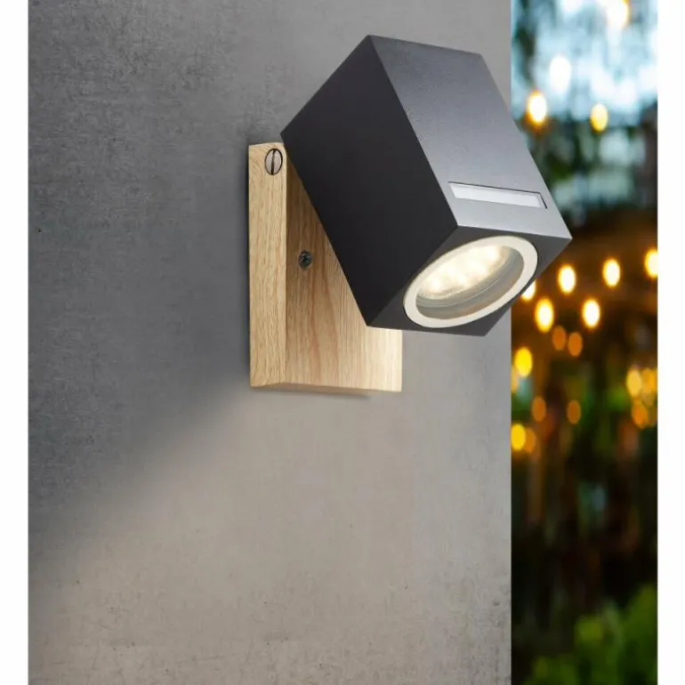 Applique murale d'extérieur Brilliant Galeni Couleur bois, 1 lumière