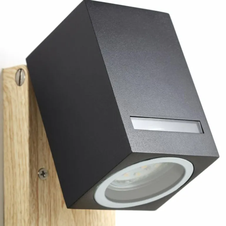 Applique murale d'extérieur Brilliant Galeni Couleur bois, 1 lumière