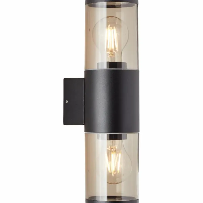 Applique murale d'extérieur Brilliant Sergioro Anthracite, 1 lumière