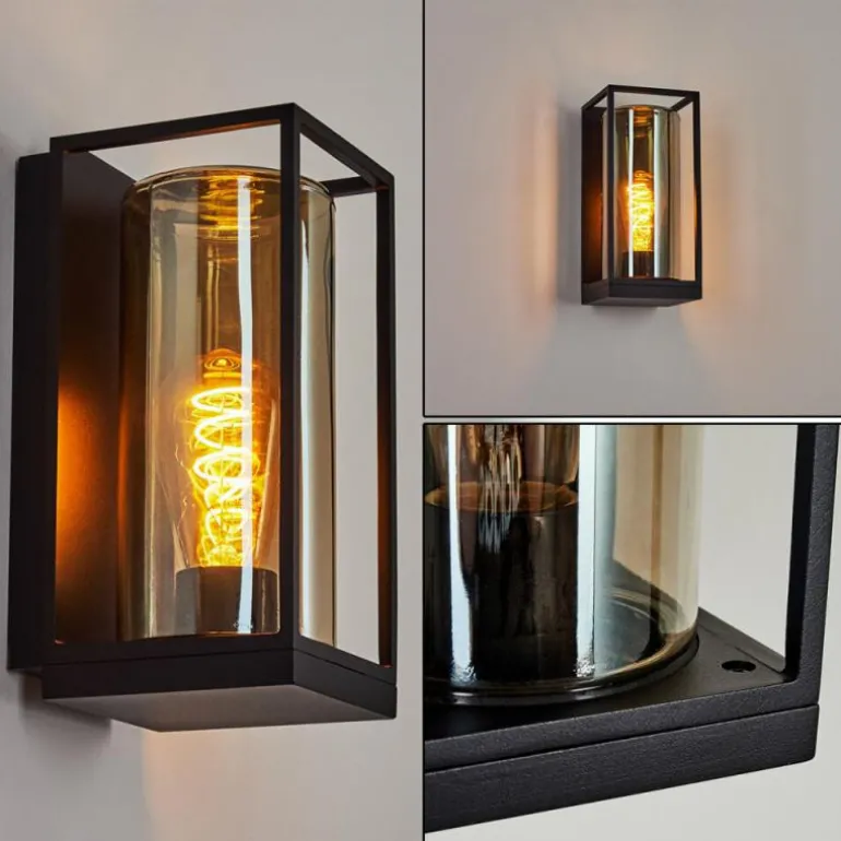 Applique murale d'extérieur Palanga Noir, 1 lumière