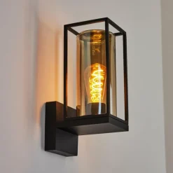 Applique murale d'extérieur Palanga Noir, 1 lumière