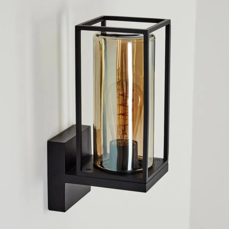 Applique murale d'extérieur Palanga Noir, 1 lumière