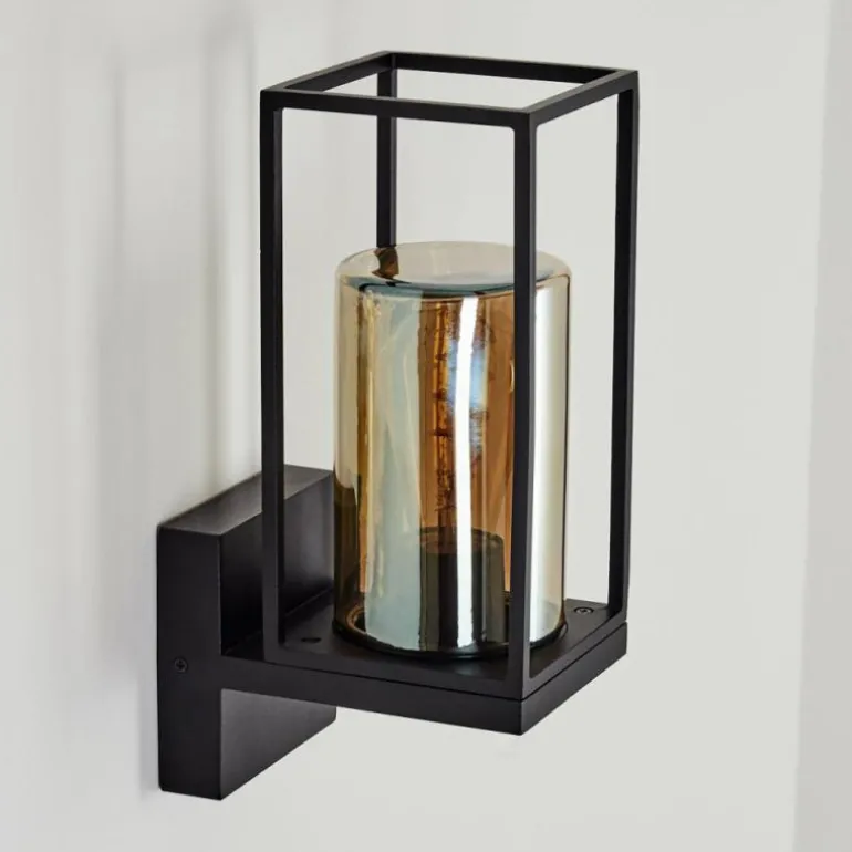 Applique murale d'extérieur Palanga Noir, 1 lumière