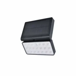 Applique murale d'extérieur Lutec TUDA LED Noir, 1 lumière, Détecteur de mouvement