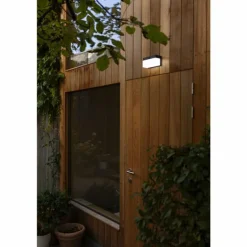 Applique murale d'extérieur Lutec FRAN LED Noir, 1 lumière, Détecteur de mouvement