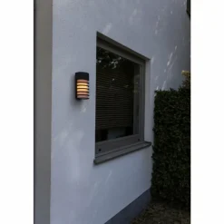 Applique murale d'extérieur Lutec FULTON Noir, 1 lumière