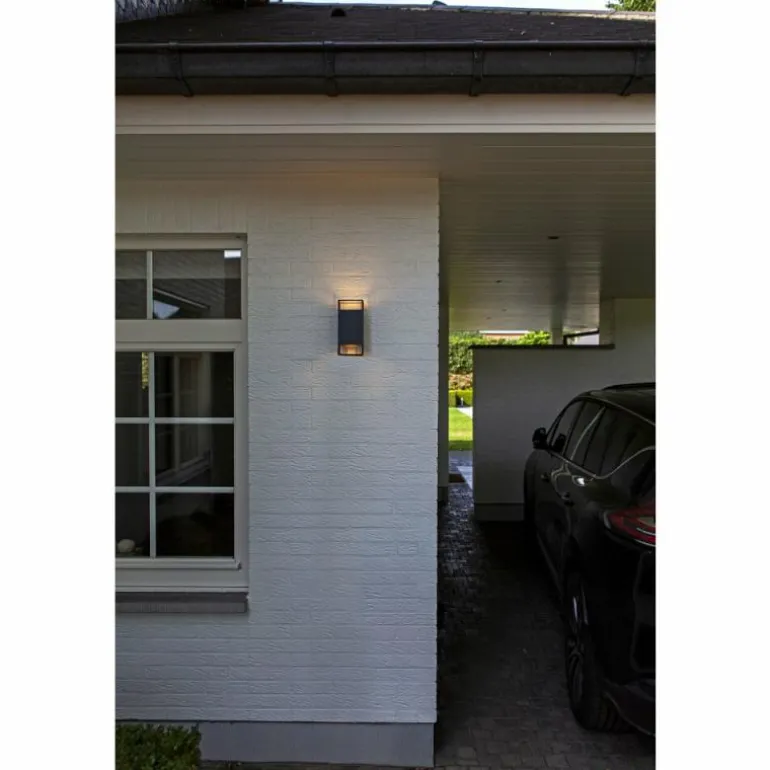 Applique murale d'extérieur Lutec RIDGE Anthracite, 2 lumières