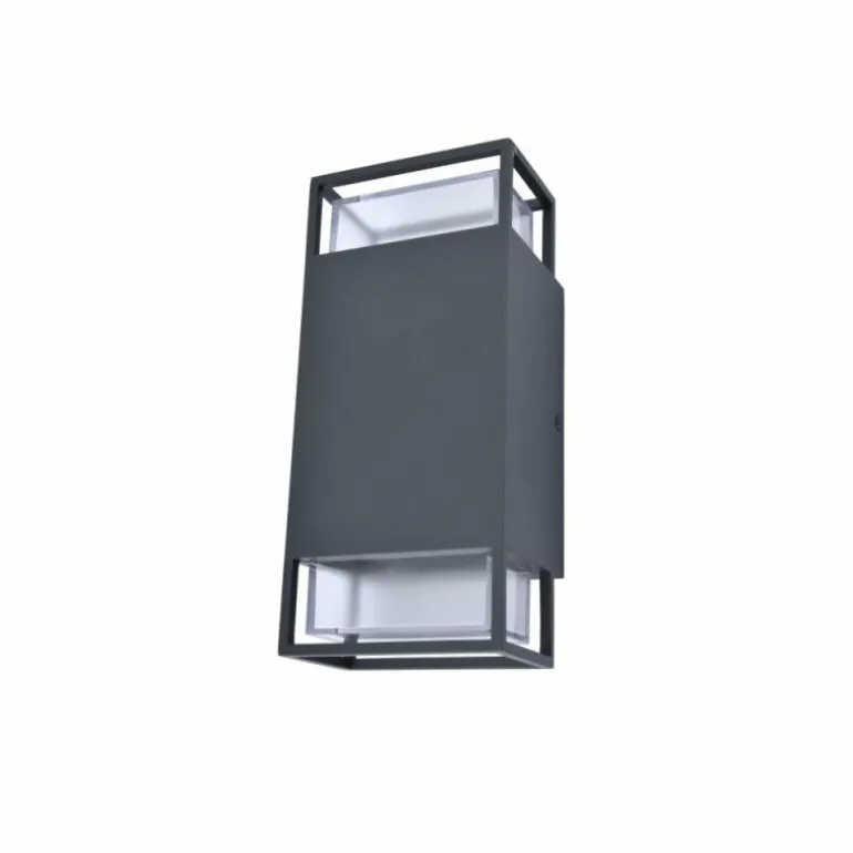 Applique murale d'extérieur Lutec RIDGE Anthracite, 2 lumières