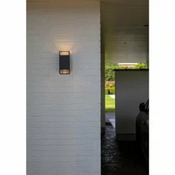 Applique murale d'extérieur Lutec RIDGE Anthracite, 2 lumières
