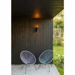 Applique murale d'extérieur Lutec BRUND Noir, 2 lumières