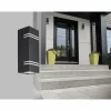 Applique murale d'extérieur Lutec STRIPES LED Noir, 2 lumières
