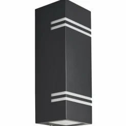 Applique murale d'extérieur Lutec STRIPES LED Noir, 2 lumières