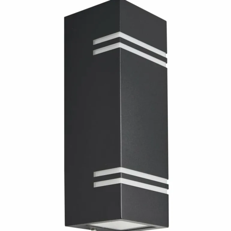 Applique murale d'extérieur Lutec STRIPES LED Noir, 2 lumières