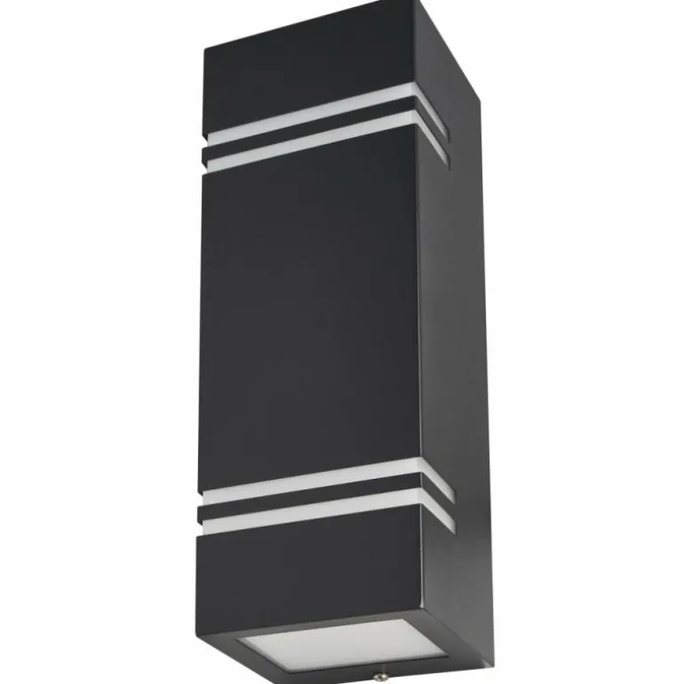 Applique murale d'extérieur Lutec STRIPES LED Noir, 2 lumières
