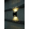 Applique murale d'extérieur Lutec DODD LED Noir, 2 lumières