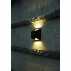 Applique murale d'extérieur Lutec DODD LED Noir, 2 lumières