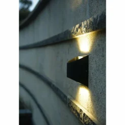 Applique murale d'extérieur Lutec DODD LED Noir, 2 lumières