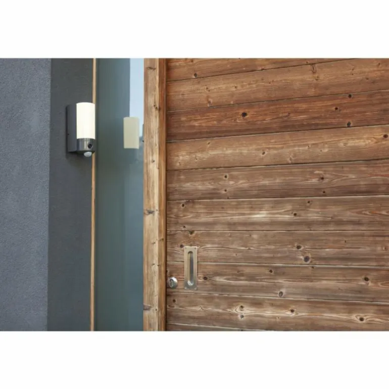 Applique murale d'extérieur Lutec POLLUX LED Anthracite, 1 lumière, Détecteur de mouvement