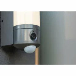 Applique murale d'extérieur Lutec POLLUX LED Anthracite, 1 lumière, Détecteur de mouvement