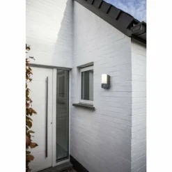 Applique murale d'extérieur Lutec POLLUX LED Anthracite, 1 lumière, Détecteur de mouvement