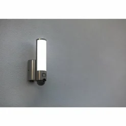 Applique murale d'extérieur Lutec ELARA LED Acier inoxydable, 1 lumière, Détecteur de mouvement