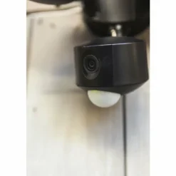 Applique murale d'extérieur Lutec DRACO LED Noir, 1 lumière, Détecteur de mouvement