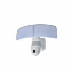 Applique murale d'extérieur Lutec LIBRA LED Blanc, 1 lumière, Détecteur de mouvement