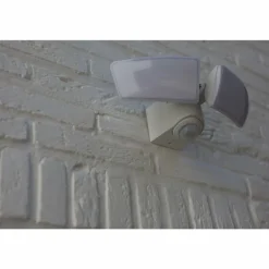 Applique murale d'extérieur Lutec ARTICA LED Blanc, 1 lumière, Détecteur de mouvement