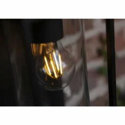 Applique murale d'extérieur Lutec FLAIR Noir, 1 lumière, Détecteur de mouvement