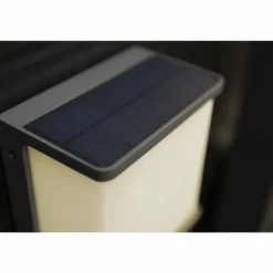 Applique murale d'extérieur Lutec DOBLO LED Anthracite, 1 lumière, Détecteur de mouvement