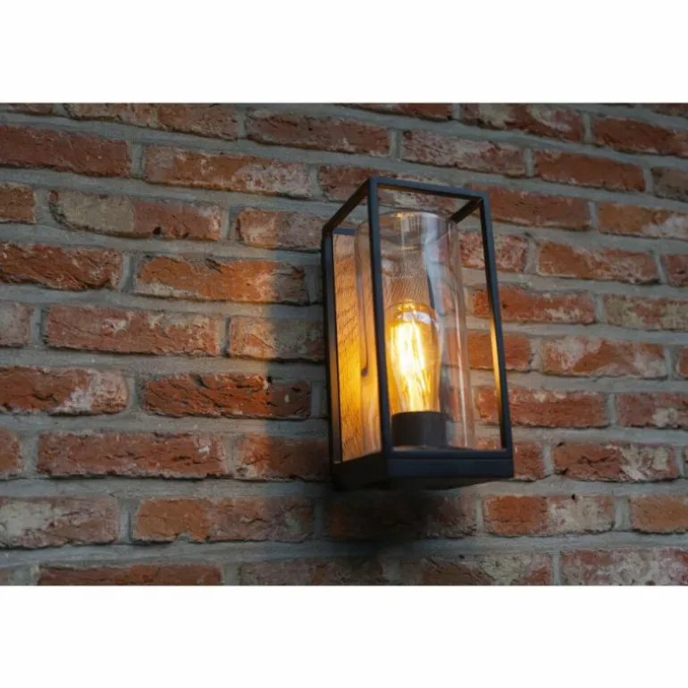 Applique murale d'extérieur Lutec FLAIR Couleur bois, Noir, 1 lumière