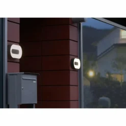 Applique murale d'extérieur Felsted LED Argenté, 1 lumière