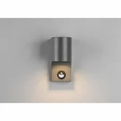 Applique murale d'extérieur Trio Roya Anthracite, 1 lumière, Détecteur de mouvement