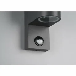 Applique murale d'extérieur Trio Roya Anthracite, 1 lumière, Détecteur de mouvement