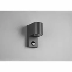 Applique murale d'extérieur Trio Roya Anthracite, 1 lumière, Détecteur de mouvement