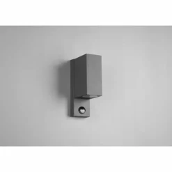 Applique murale d'extérieur Trio Roya Anthracite, 2 lumières, Détecteur de mouvement