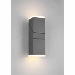 Applique murale d'extérieur Trio Avon LED Anthracite, 2 lumières